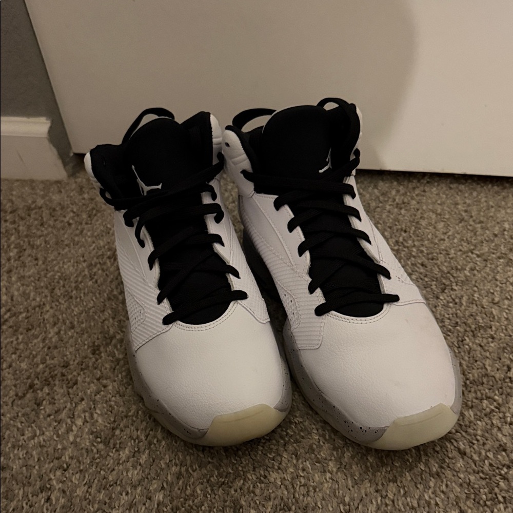 Nike Gray and Black High-Top Shoes